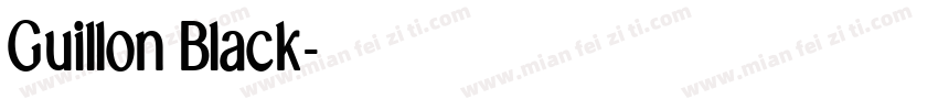 Guillon Black字体转换